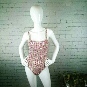 Calvin Klein Signature One-piece Swimsuit White Size 4